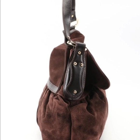 Authentic Fendi Chef Large Tote bag Suede Brown - Picture 4 of 7